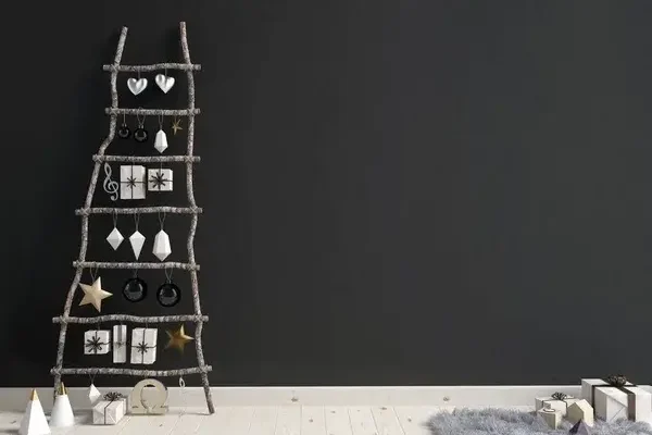 Karácsonyi dekoráció minimalista stílusban