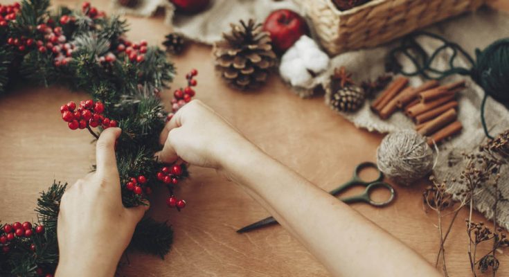 Adventi koszorú készítése házilag